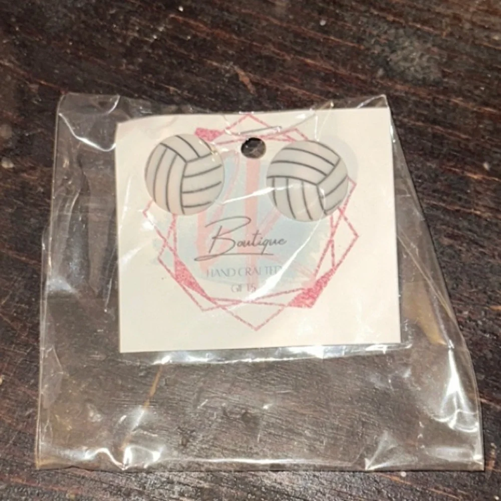 Volleyball earrings